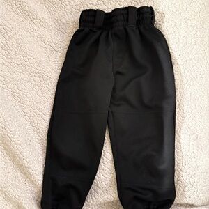 Rawlings Black Baseball Pants with Elastic Waistband